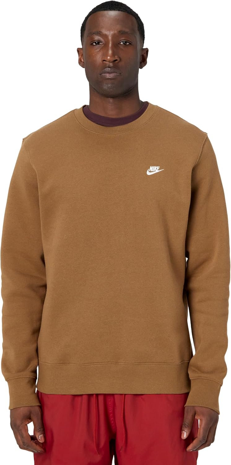 Nike Herre Sweatshirt Club Fleece Crew