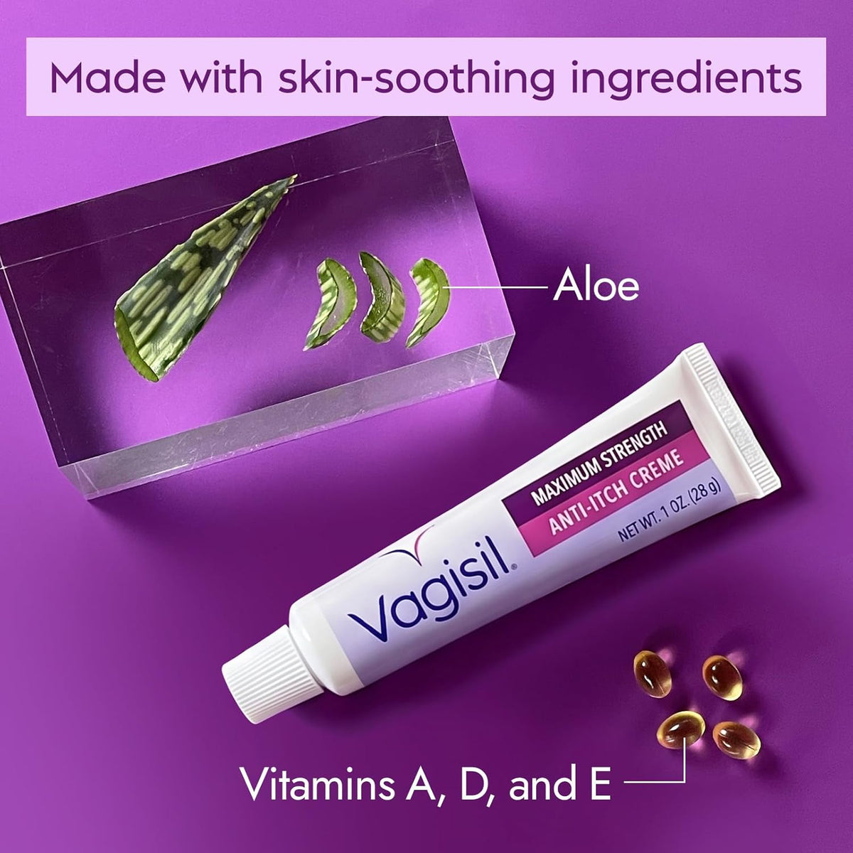 Vagisil Feminine Cream Intimcreme til Kvinder 28g