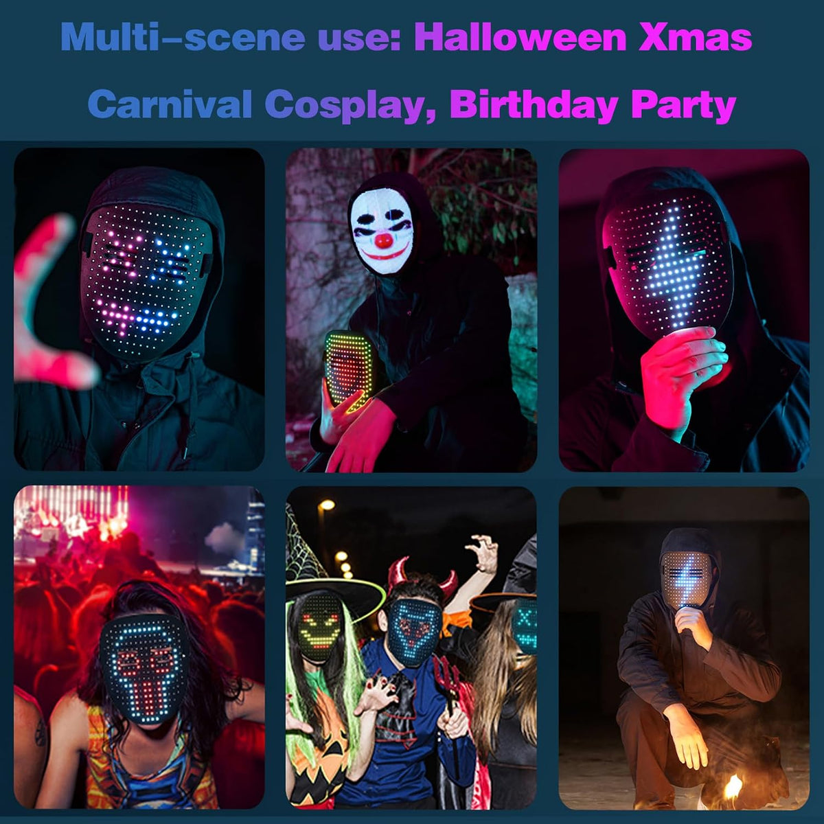 MOYACA LED Maske med Bevægelsessensor MOYACAM01