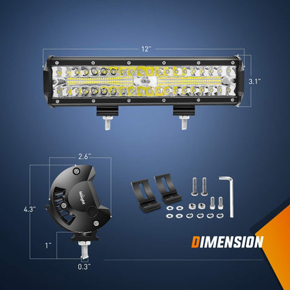 Nilight LED Light Bar Sæt 300W ZH414