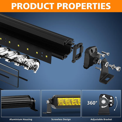 EK ENNOKING Gul LED Light Bar 100W S5D6