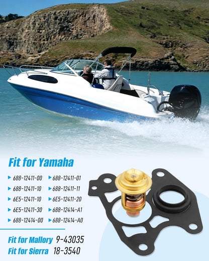 Termostatsæt til Yamaha 2T 75-250HK 6E5-12411-30