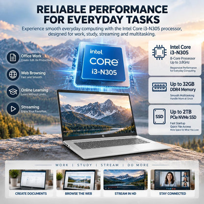 HP 17.3" HD+ Bærbar Computer
