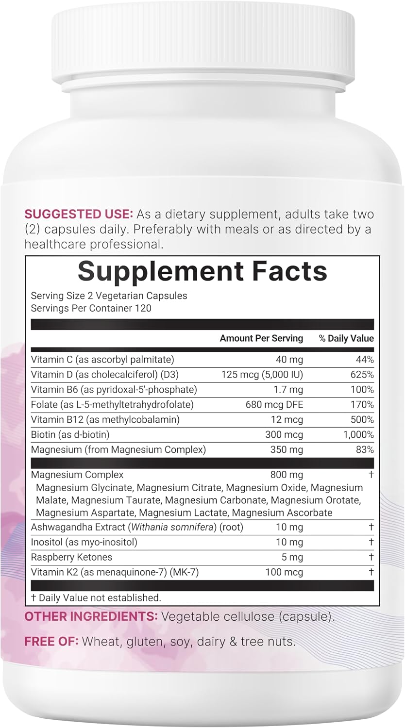 Micro Ingredients Magnesium Complex til Kvinder 240 Kapsler