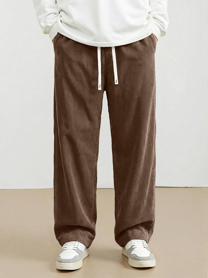 JMIERR Herre Fløjlsbukser Wide Leg Baggy Sweatpants
