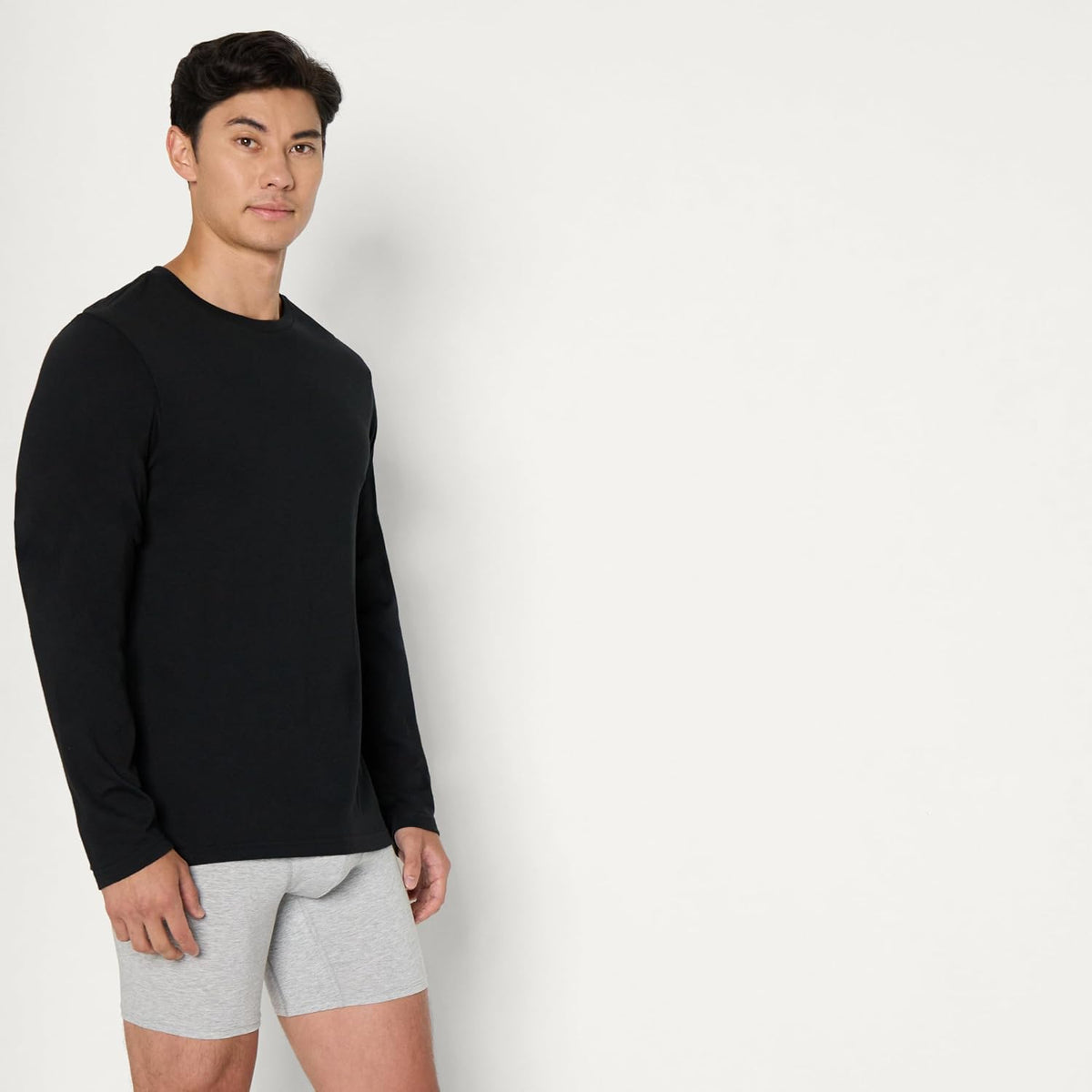 Amazon Essentials Herre Undertrøjer Crewneck Slim-Fit S17AE80000 6-Pak