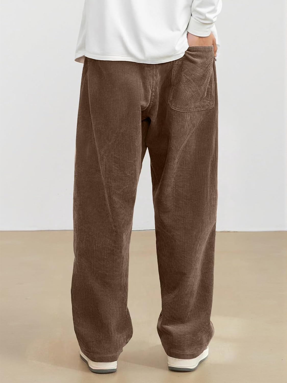 JMIERR Herre Fløjlsbukser Wide Leg Baggy Sweatpants