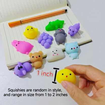 SquishiQ Kawaii Mochi Squishies Fidget Legetøjssæt