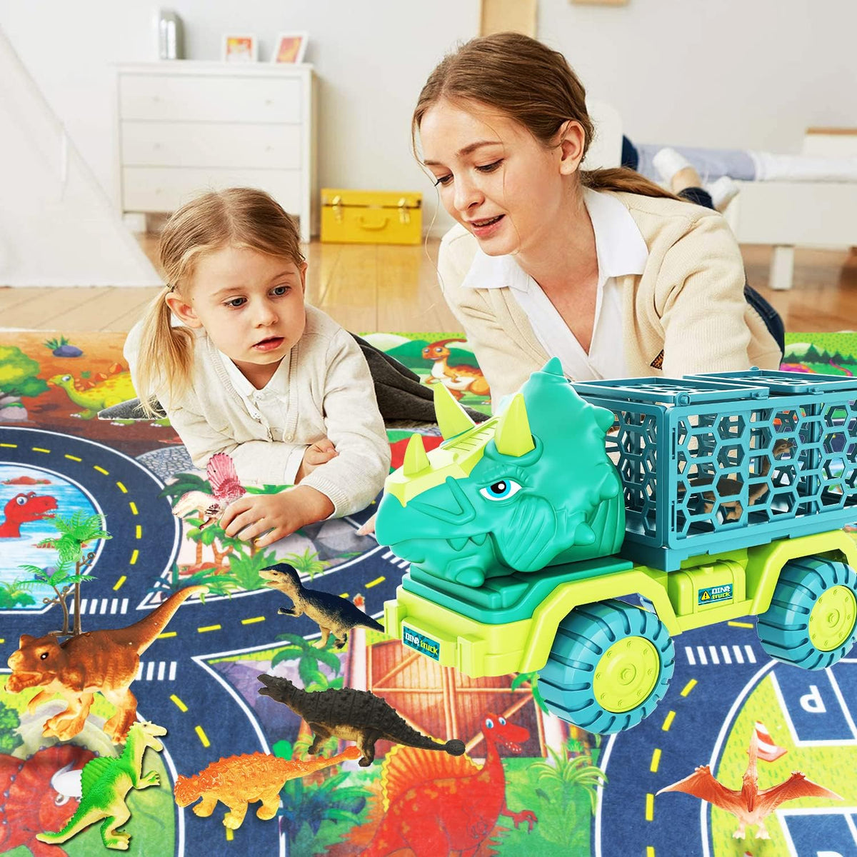 JKGIFTS Dinosaur Lastbil Legetøjssæt 8803B