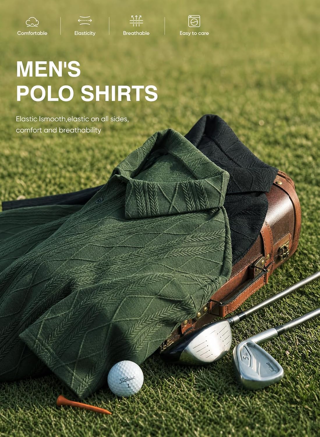 JMIERR Herre Polo T-shirt Kortærmet Strikket