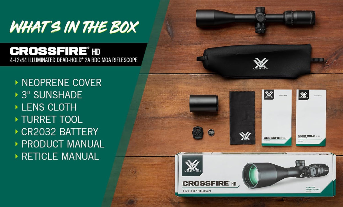 Vortex Kikkertsigte Crossfire HD 1-inch Tube CFR-41201i