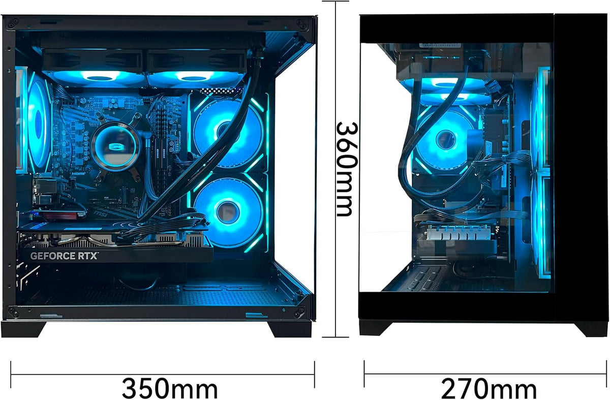 YAWYORE Ryzen 7 5700X RTX 5060 Gaming PC MX570