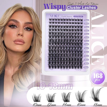 ALICE Wispy Eyelash Clusters 10-18mm 168 Stk