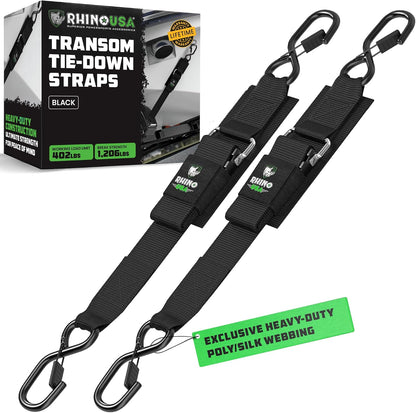 Rhino USA Bådtrailer Spændestropper 2 Stk. TRANSOM-STRAPS