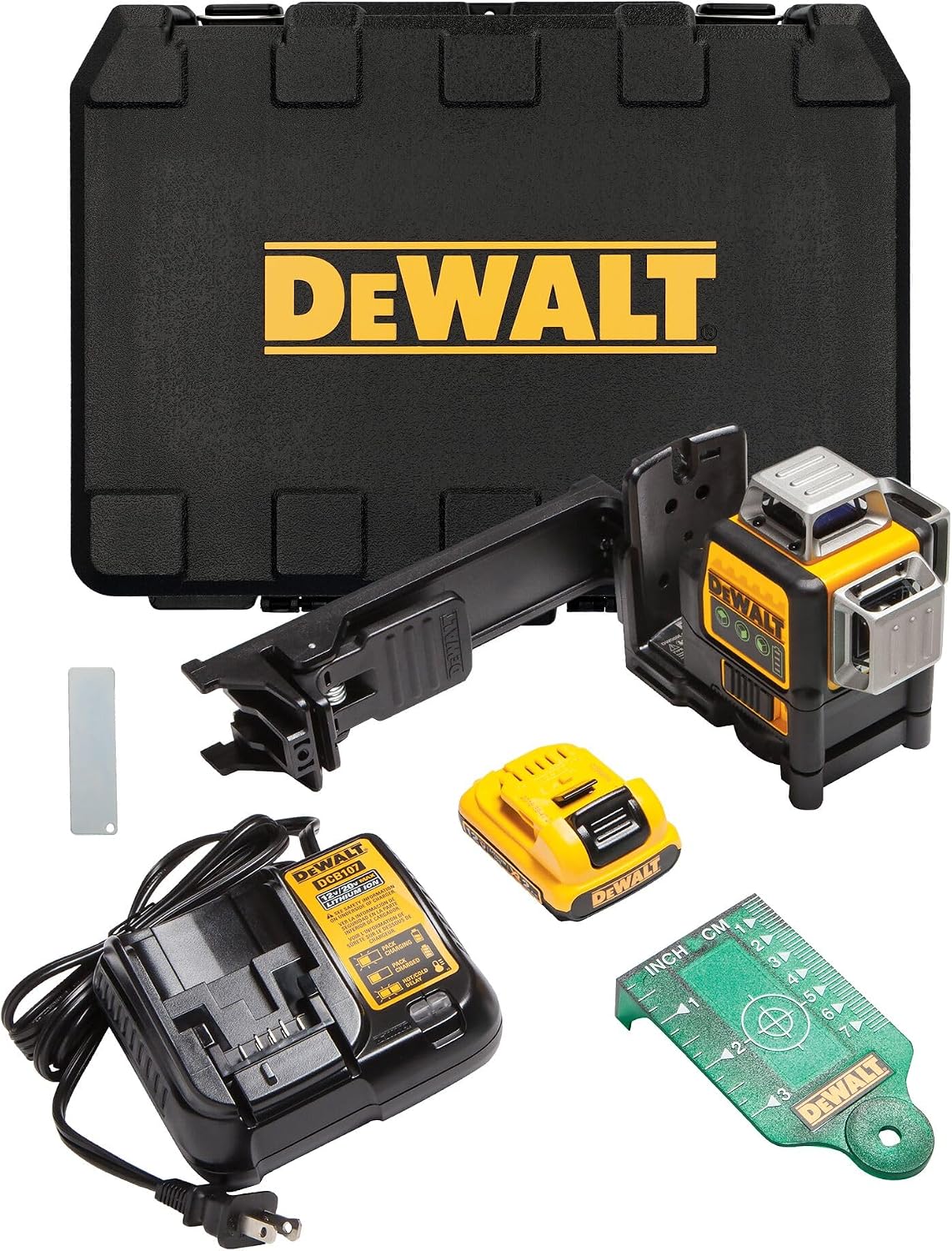 DEWALT Krydslaser 3x360 Grøn Laser 12V MAX DW089LG