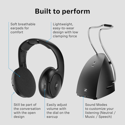 Sennheiser Trådløse On-Ear Høretelefoner RS 120-W 700171