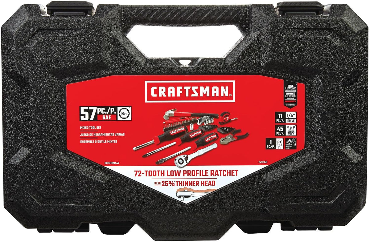 CRAFTSMAN Værktøjssæt Mekaniker Og Hjem 57 Dele CMMT99447