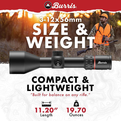 Burris Kikkertsigte Fullfield 3-12x56mm 30mm Tube 201540