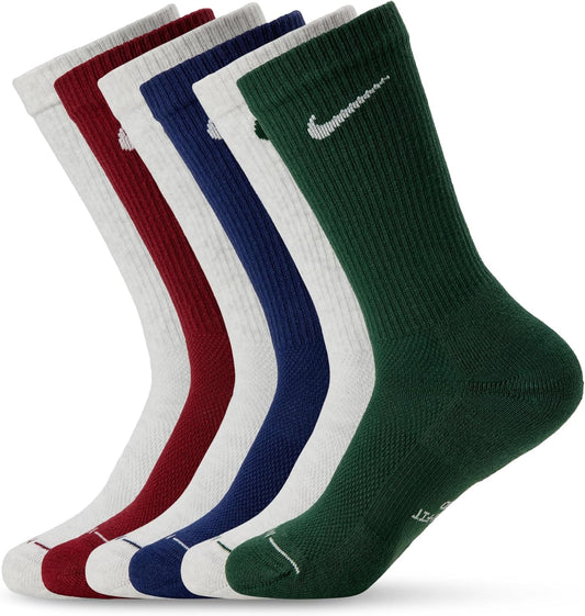Nike Unisex Strømper Everyday Elevated Crew 6-Pak
