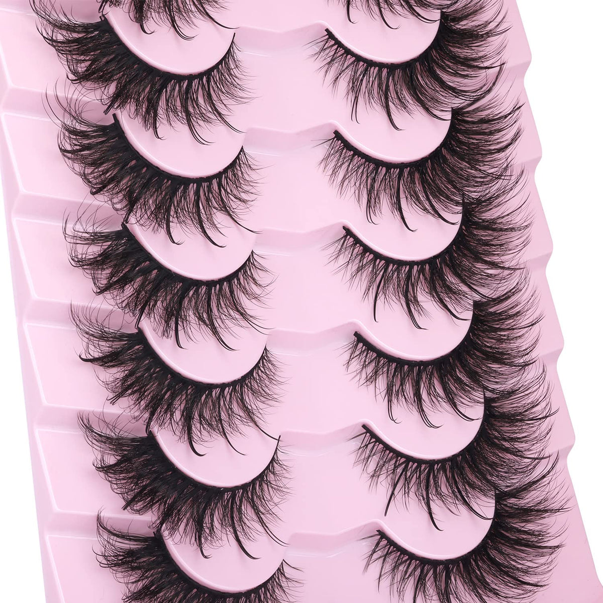 Kiromiro Wispy Faux Mink Kunstige Øjenvipper til Kvinder 20mm