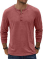 COOFANDY Herre T-shirt Henley Langærmet Ztj009590