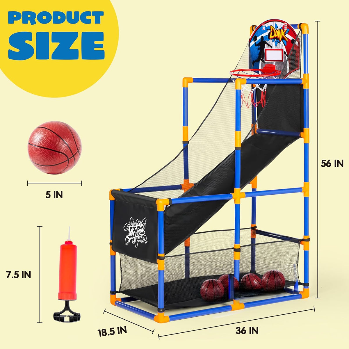 JOYIN Arcade Basketball Spillesæt til Børn 12096