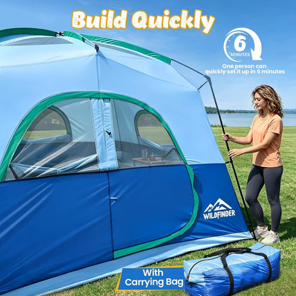 WildFinder Camping Telt 6 Personer USAZLEWR-ZW01021806