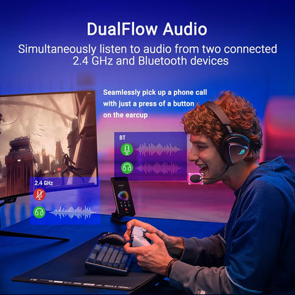 ASUS ROG Delta II Trådløse Over-Ear Gaming Headset A701 ROG DELTA II/BLK