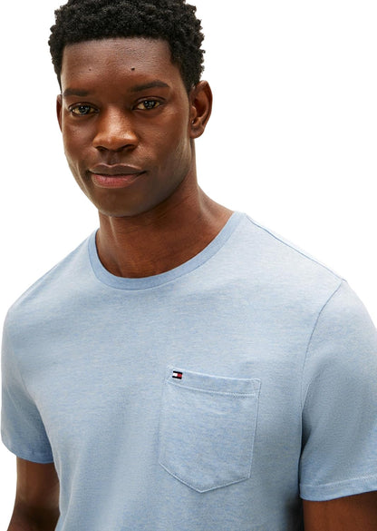Tommy Hilfiger Herre T-shirt Essential Bomuld Brystlomme Kortærmet
