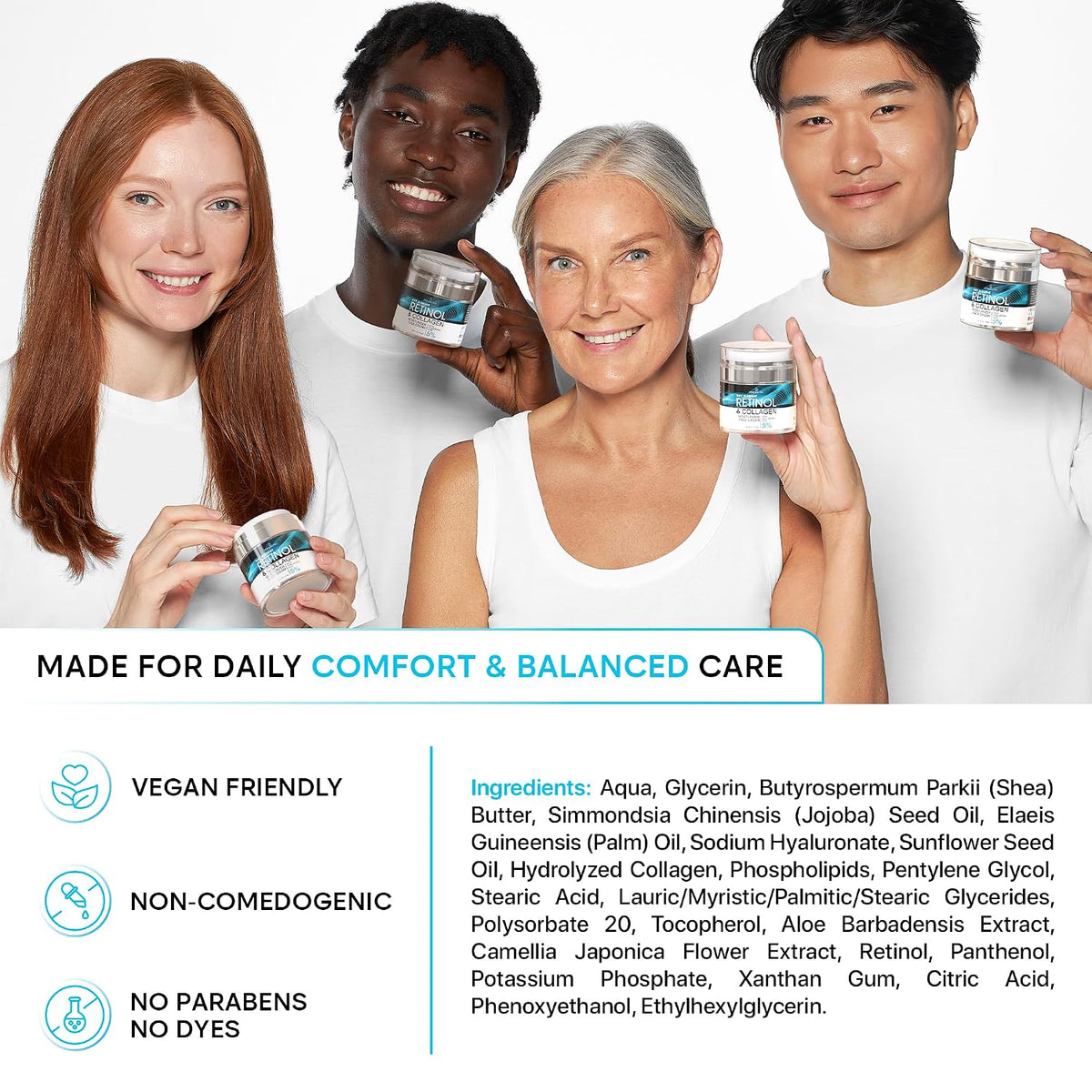 REMEDIAL PURITY Retinol Collagen Ansigtscreme til Kvinder & Mænd RT11235