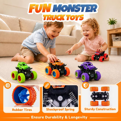 ANAOER Monster Trucks Legetøjssæt 4 Stk.
