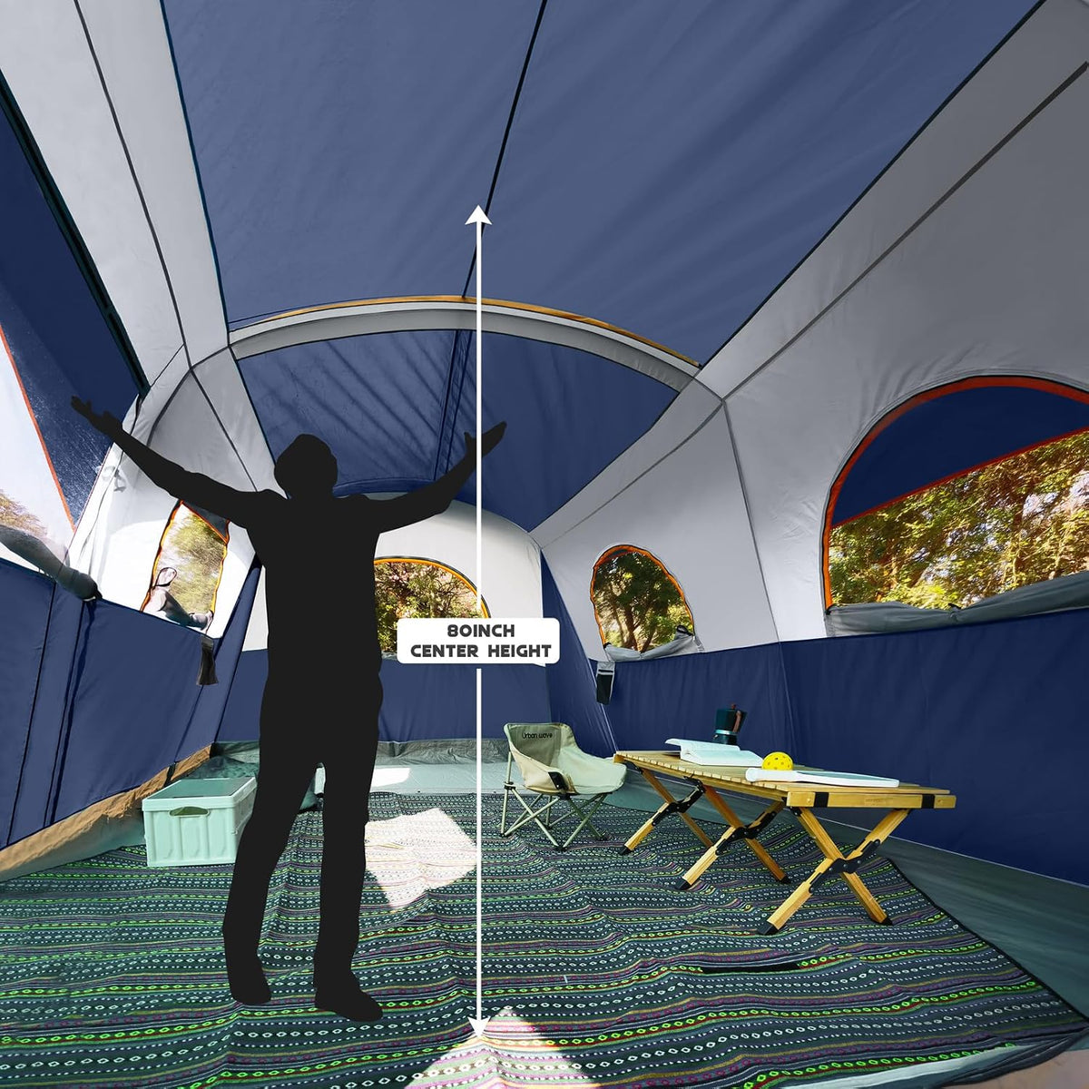 UNP Camping Telt 8 Personer UNP-209080