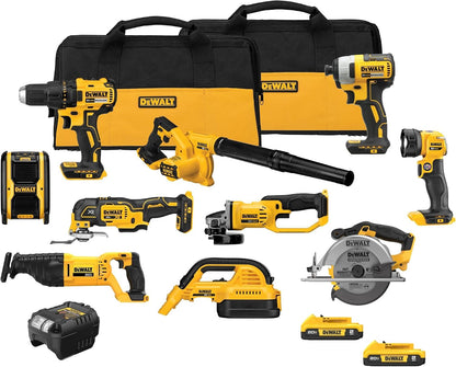 DEWALT Værktøjssæt Kulfri 10 Dele 20V MAX DCK1021D2