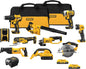 DEWALT Værktøjssæt Kulfri 10 Dele 20V MAX DCK1021D2