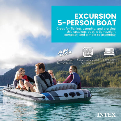 INTEX Excursion Oppustelig Båd Sæt 68325EP