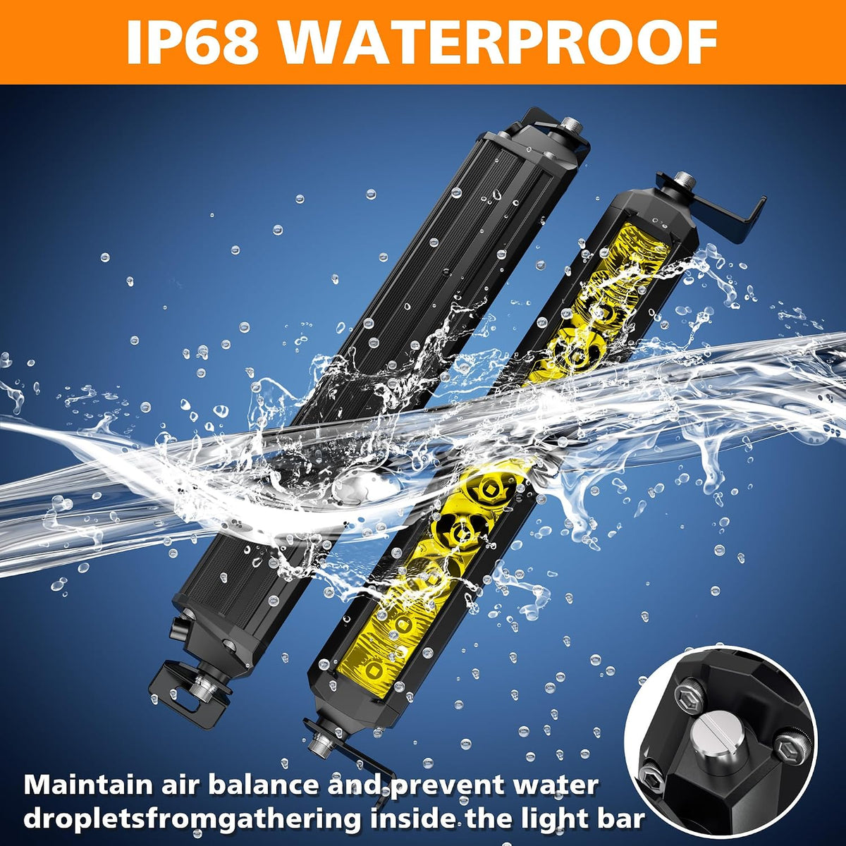 EK ENNOKING Gul LED Light Bar 100W S5D6