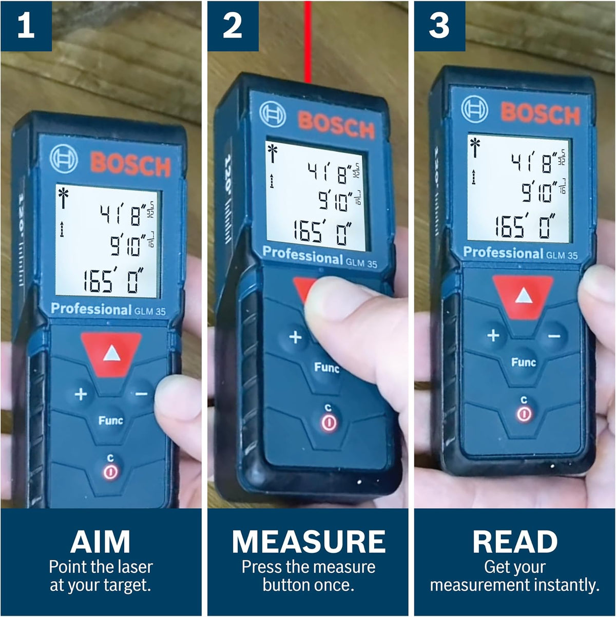 Bosch BLAZE Pro Laserafstandsmåler 50 m GLM165-40