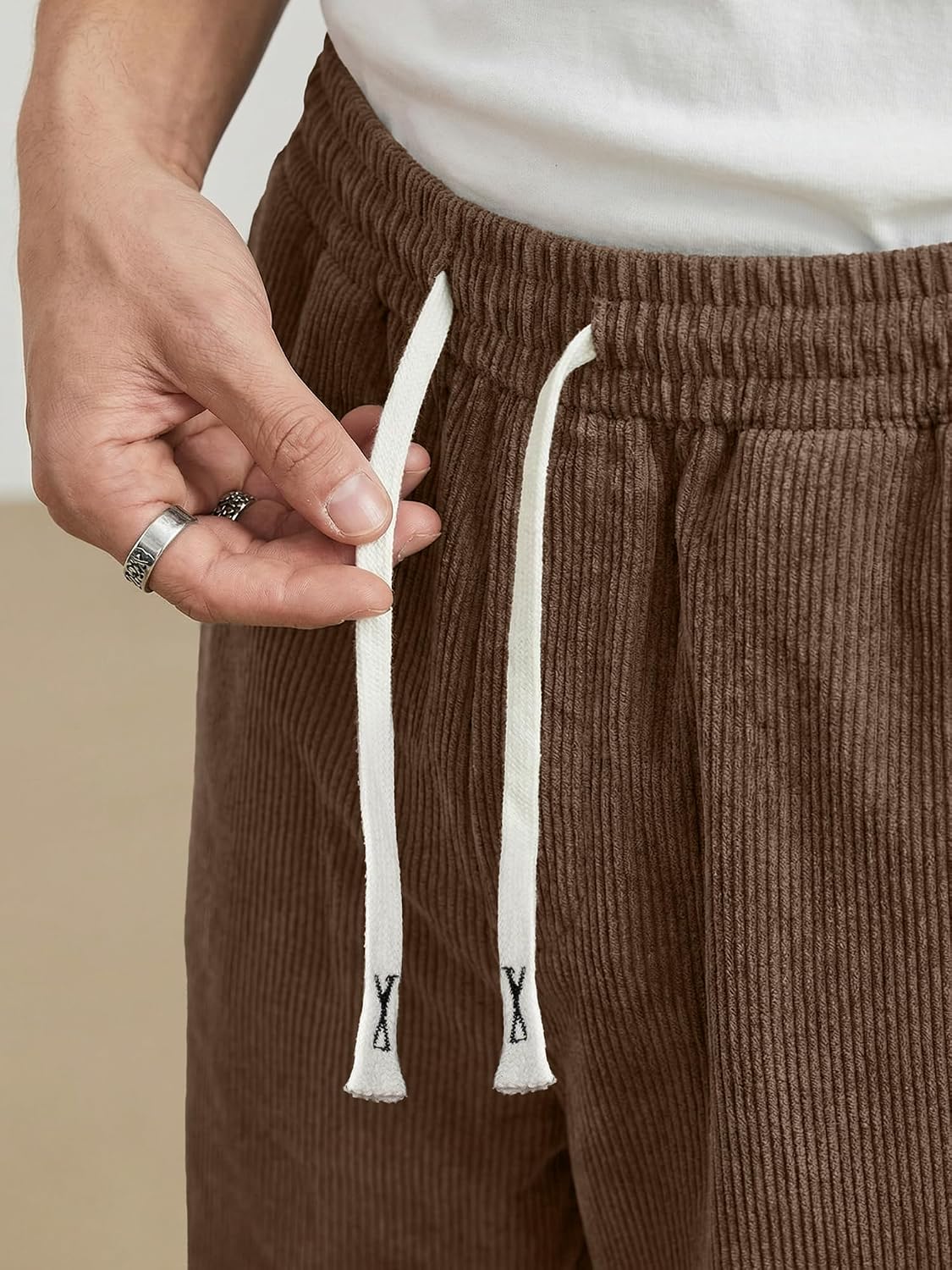 JMIERR Herre Fløjlsbukser Wide Leg Baggy Sweatpants