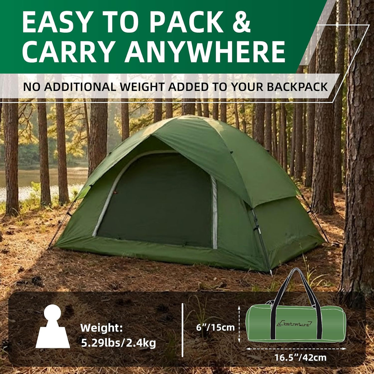Clostnature Camping Telt CL0101202000A