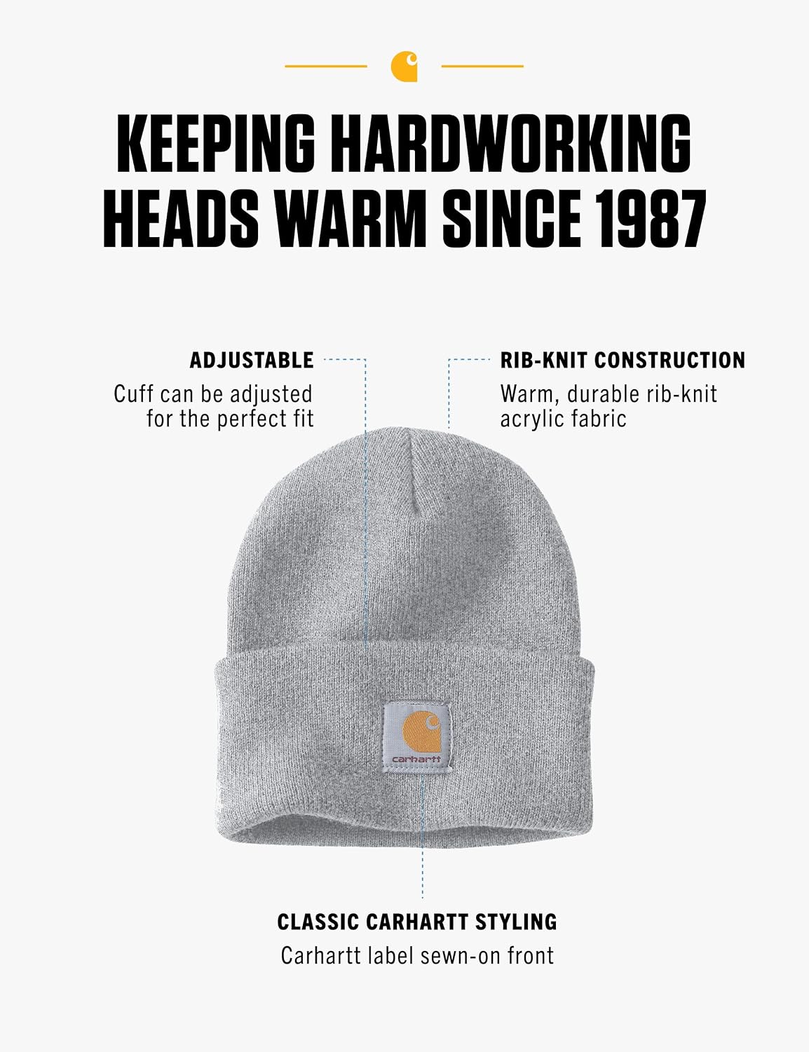 Carhartt Herre Beanie Iconic Watch Cap A18