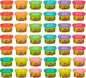 Play-Doh Modelleringsvoks Børnesæt 42-Pakke F1211