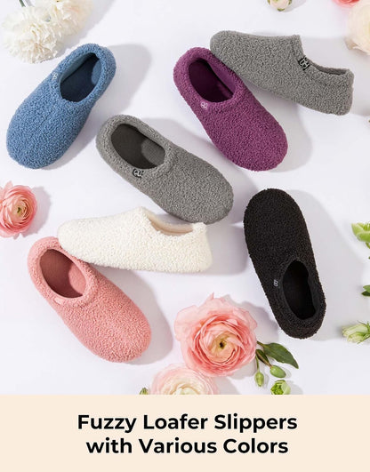HomeTop Fuzzy Loafer Hjemmesko til Kvinder S19-w71-gy-m