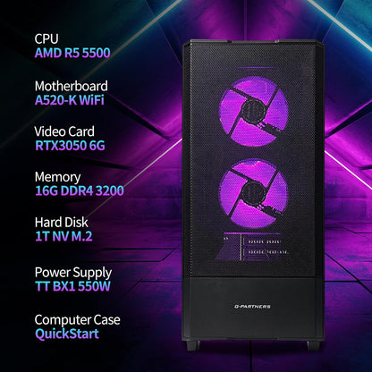 ZYNEEX S5 Gaming PC AMD Ryzen 5 5500