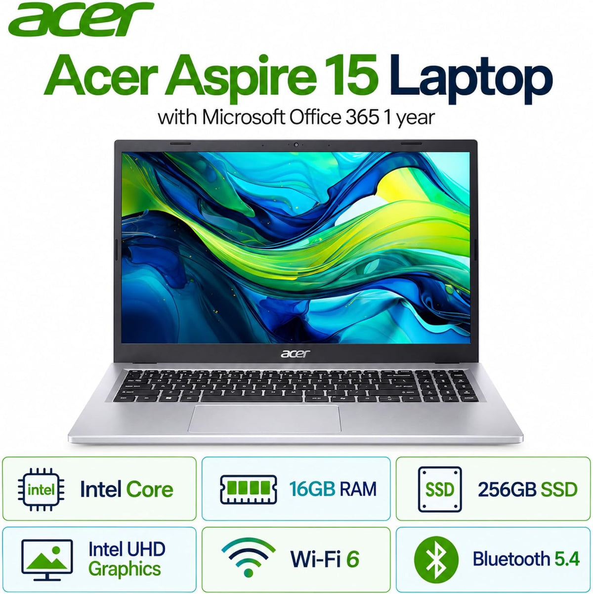 Acer Aspire Lite 15 Bærbar Computer 2026 Intel N150 AL15