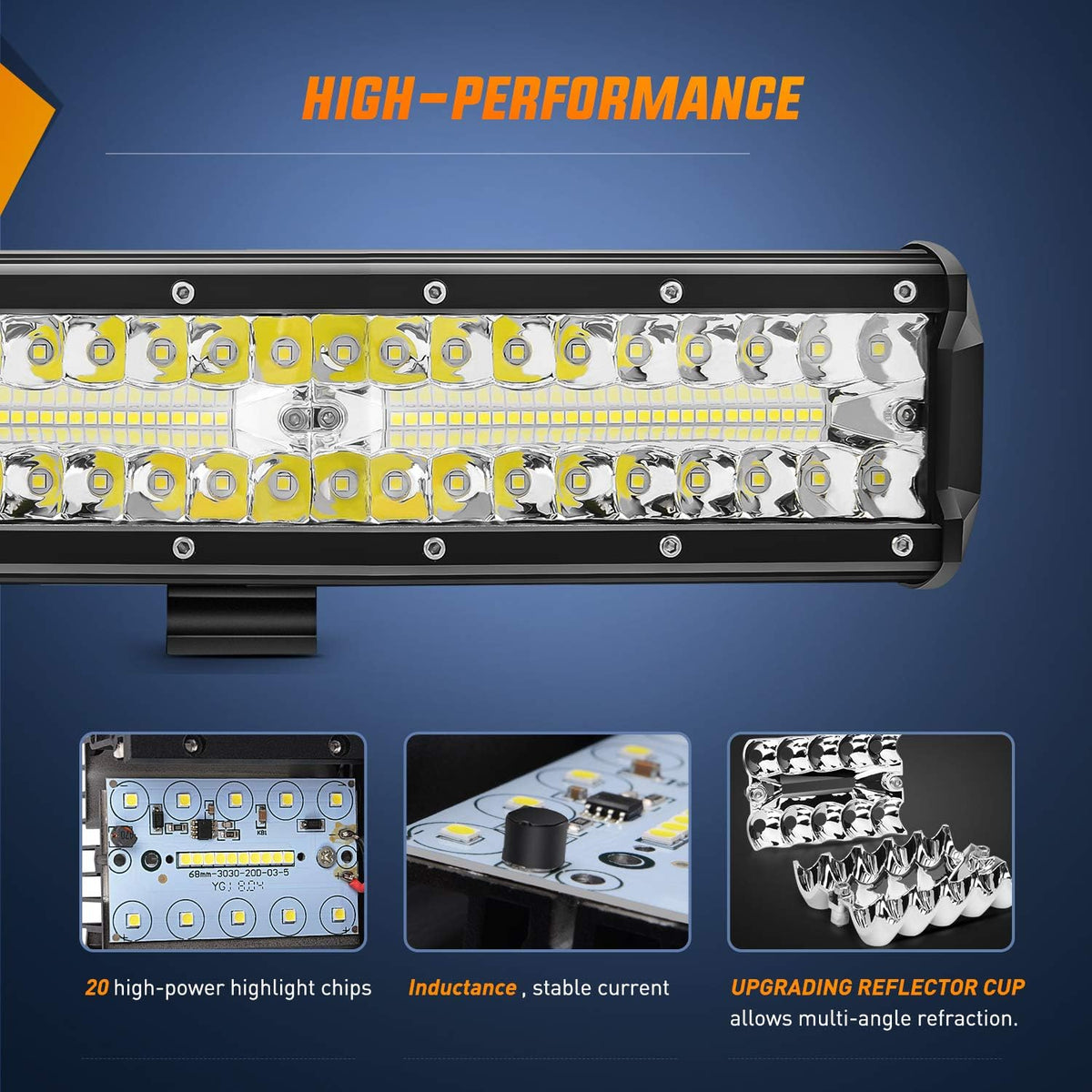 Nilight LED Light Bar Sæt 300W ZH414