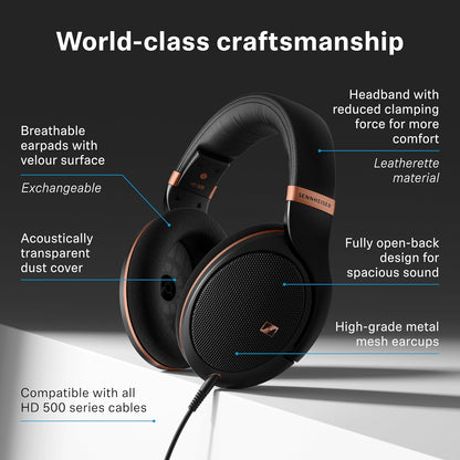 Sennheiser HD 505 Kablede Over-Ear Hovedtelefoner HD 505
