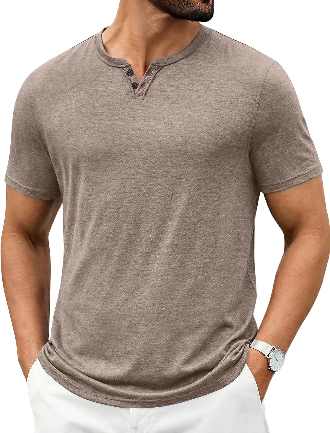 COOFANDY Herre T-shirt V-Hals Cxj010429