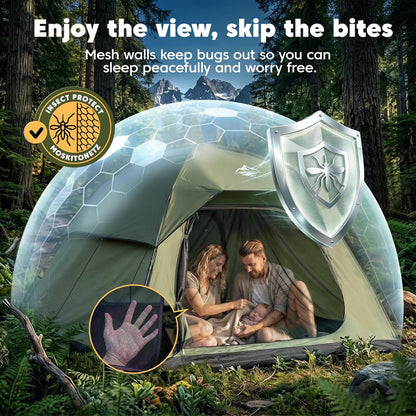 Purebox Camping Telt 4 Personer QBT00082US