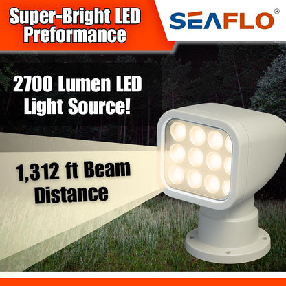 SEAFLO 360° LED Bådprojektør 10-30V SFSL-2700Y-02W
