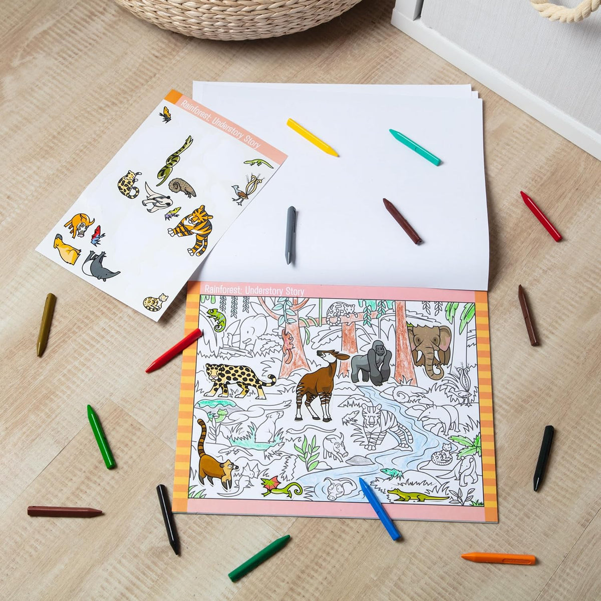 Melissa & Doug Find & Sæt Klistermærkebog Dyr 30152